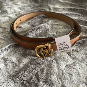 BRAND NEW WITH TAGS — GUCCI Tan Thin Belt